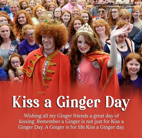 National Kiss A Ginger Day Wishes Messages And Images