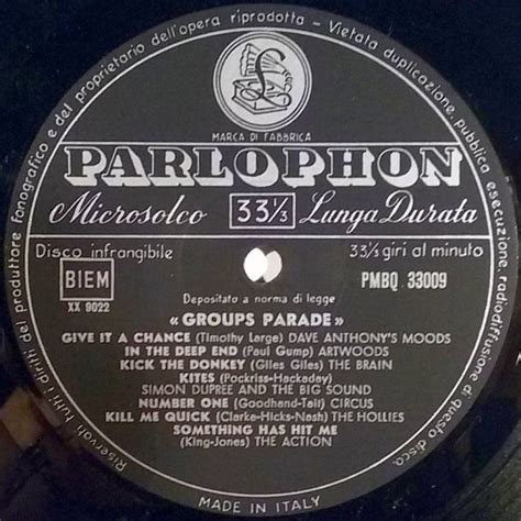 cvinyl label variations parlophone records