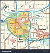 Ann Arbor, Michigan Area Map Stock Vector Illustration 143948107 ...
