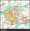 Ann Arbor, Michigan Area Map Stock Vector Illustration 143948107 ...