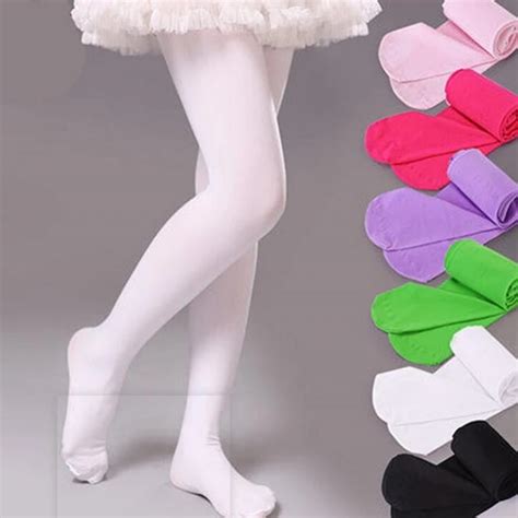 2019 Spring Candy Color Kids Pantyhose Ballet Dance Tights For Girls