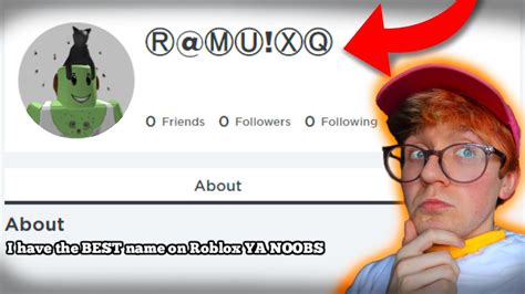 Roblox S RAREST Username YouTube