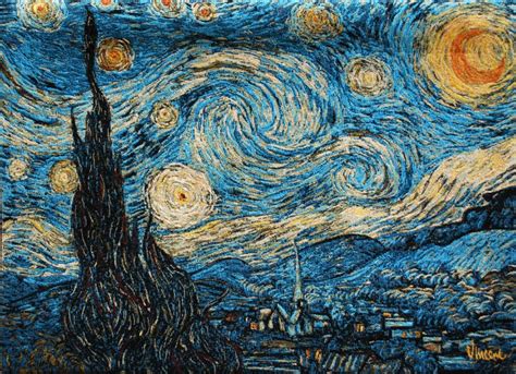 Starry night is one of the most recognized pieces of art in the world. Starry Night tapestry - Vincent van Gogh tapestries