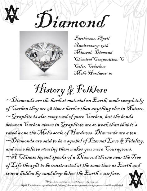 Diamond Meaning, Diamond History and Folklore, Diamond Legends, Diamond Facts Moonstone Gemstone ...