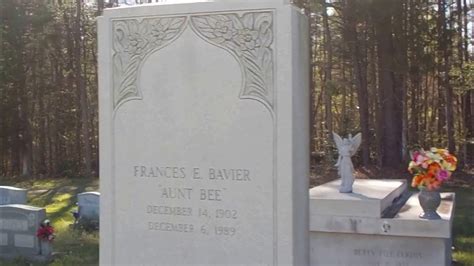 A Visit To Frances Baviersaunt Bee Gravesite Andy Griffith Show