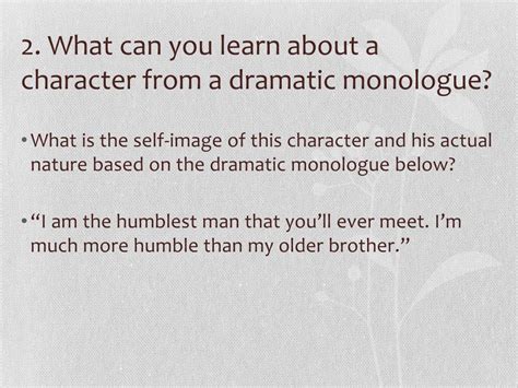 Ppt Introduction To Dramatic Monologues Powerpoint Presentation Free