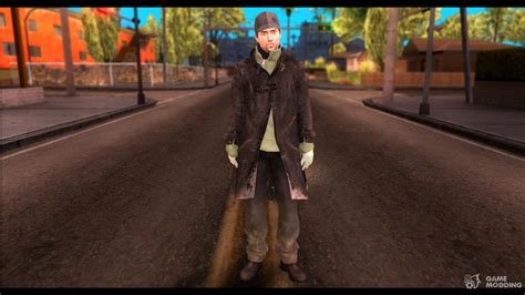 Aiden Pearce From Watch Dogs V8 Para Gta San Andreas