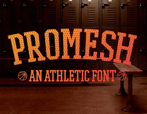 Promesh A Free Athletic Font Behance
