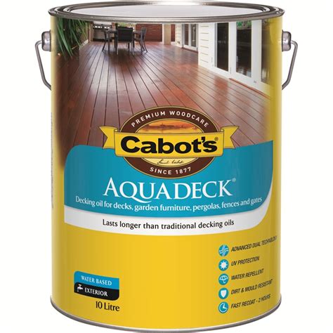 Cabot's Aquadeck 10L Jarrah Exterior Decking Oil | Bunnings Warehouse
