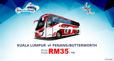 Caught an express bus from butterworth to kl sentral (rm31.50) and it took 4.5hrs. GJG Express | Bus KL to Penang | BusOnlineTicket.com