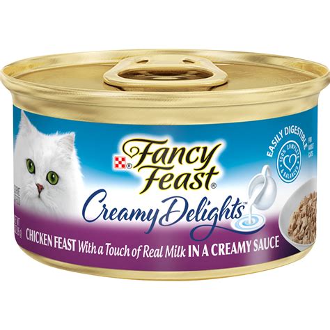 Fancy feast wet cat food chicken. Fancy Feast Pate Wet Cat Food, Creamy Delights Chicken ...