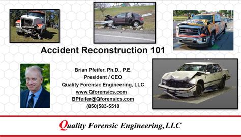 Accident Reconstruction 101 Cle Course Available Qforensics