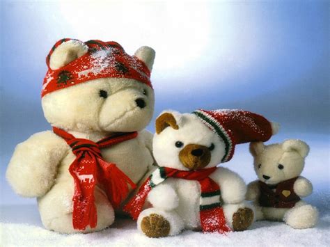 wallpapernarium: Wallpaper de ositos de navidad