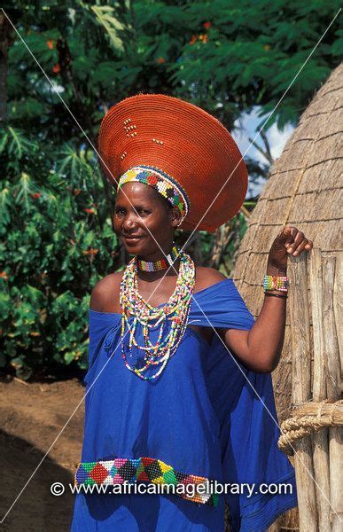 Photos And Pictures Of Zulu Married Woman Wearing A Traditional Hat Kwazulu Natal South