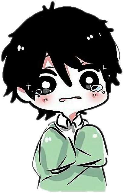Anime Boy Crying Cute Chibi Sad Boy Freetoedit