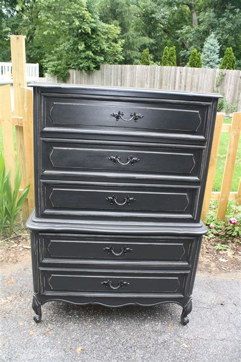 Black Highboy Reworked By Redeemed Furnishings In Crown Point In