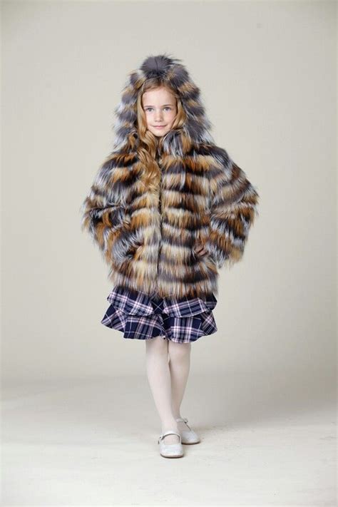 Girls Fox Fur Jacket Baby Fur Jackets Fox Fur Jacket Jackets