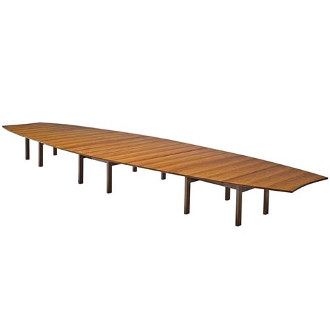 25ft / 762cm long Conference Table in Rosewood by A.J. Iversen For Sale at 1stdibs