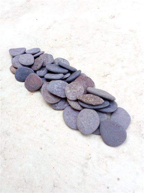 40 Flat Craft Pebbles Tiny Pebbles Small Beach Pebbles Etsy