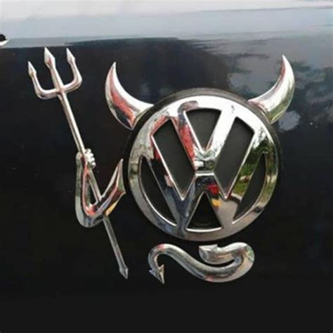 Jual Emblem Devil Setan Bertanduk Hiasan Logo Mobil Chevrolet Toyota