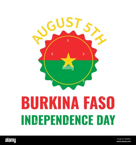 Burkina Faso Independence Day Typography Poster National Holiday