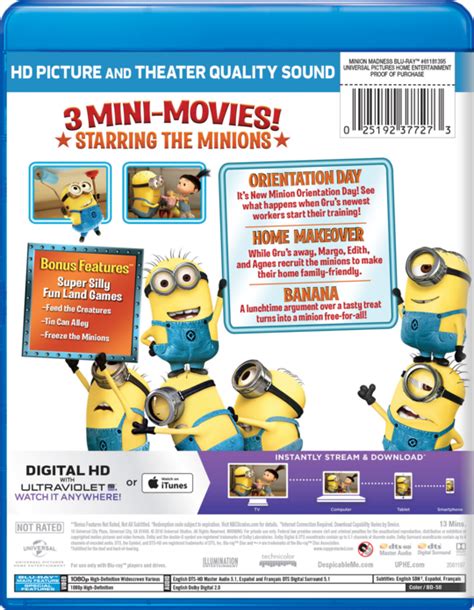 Despicable Me Presents Minion Madness Own And Watch Despicable Me