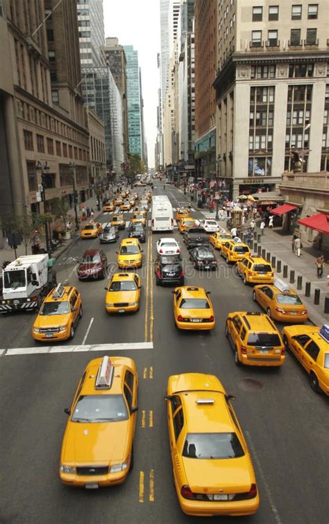Traffic In New York This Was Shot At 42nd Street Manhattan Of New