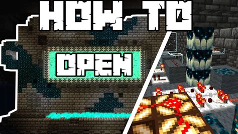 How To Open The Warden Portal In Minecraft Ancient City Portal Youtube