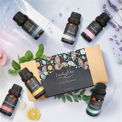 Body Massage 6pcs Set 100 Pure Natural Essential Oil Blend T Set Organic Relax Aromatherapy