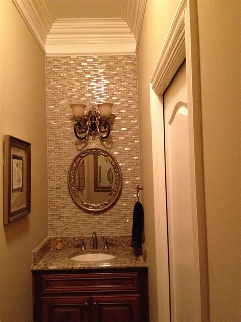 Mosaic Glass Tile Backsplash For Powder Room Corn Silk By American