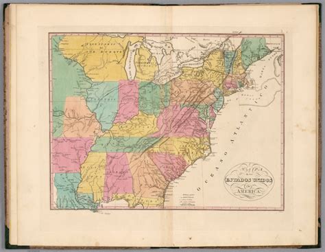 Mapa De Los Estados Unidos De America David Rumsey Historical Map