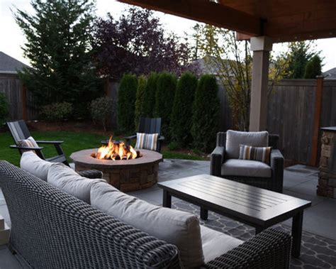 Covered Patio And Fire Pit