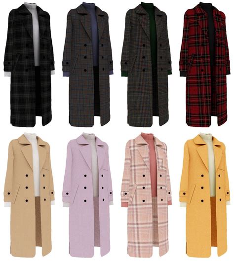 Katrina Y Yun Seol Long Woolen Coat All Lod 28 Swatches Mods