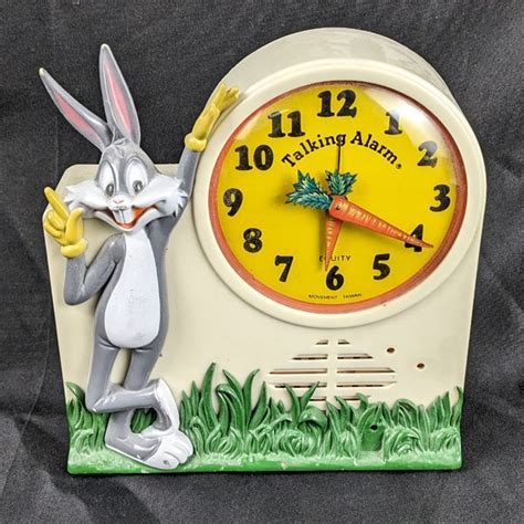 Vintage Bugs Bunny Talking Alarm Clock