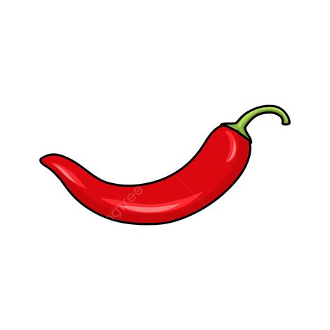 Red Chili Pepper Illustration Of Vector Red Chile Chili Pepper Spicy Red Png And Vector With