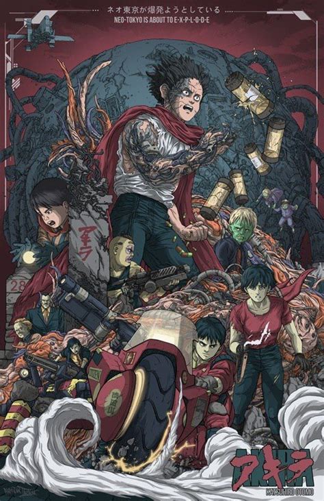 Un Joli Poster Collector Pour Le Film Culte Akira Design Graphic And Poster In 2019 Akira