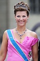 La Princesa Marta Luisa de Noruega portando la Tiara/Collar de ...