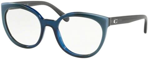 nwt coach eyeglasses hc 6130f 5533 blue laminate w demo lens 54mm ebay