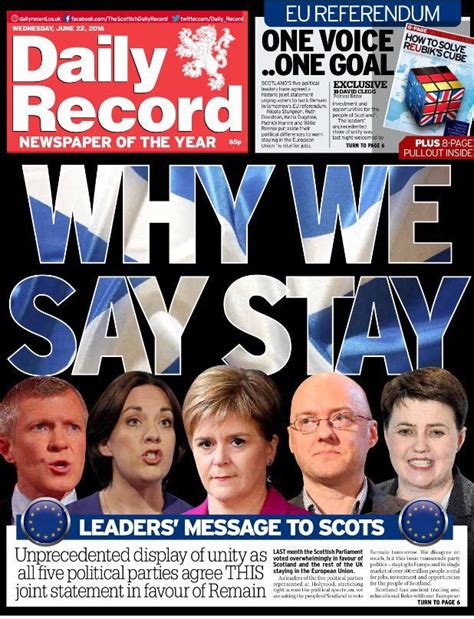 Daily Record Front Page Today Rscotland