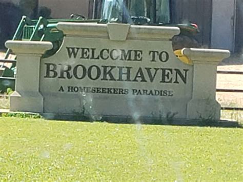 Brookhaven Ms Brookhaven Welcome Sign Novelty Sign