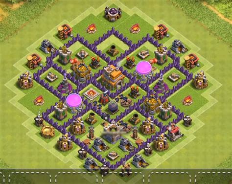 This design has storage's very well placed before air defense's. 12+ Best Town Hall TH7 Hybrid Bases 2017 || 3 Air Defenses ...