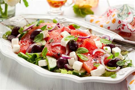 Refreshing Watermelon Feta Salad Recipe My Greek Dish