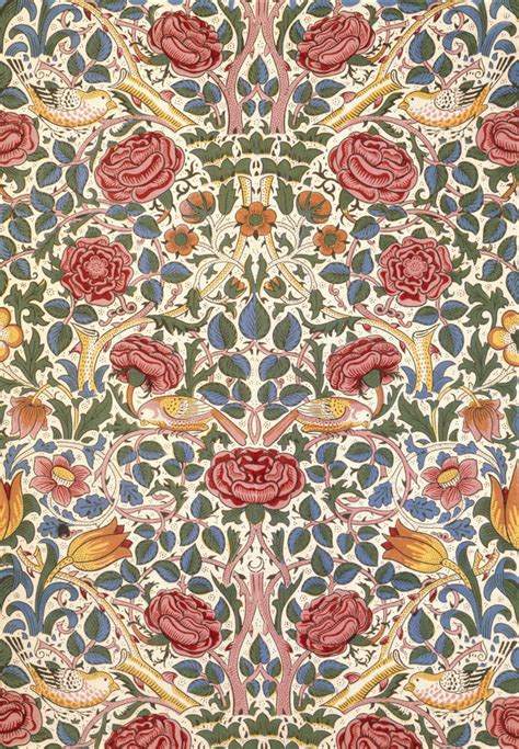 Rose Furnishing Fabric 1883 Art Print By William Morris King And Mcgaw