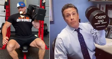 Video Internet Mocks Chris Cuomo For Claiming He Uses Lb Weights With One Arm At Cnn Studio