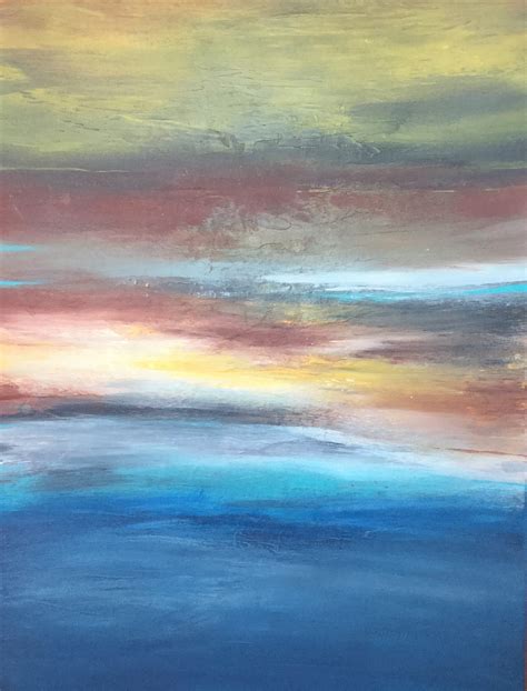 Abstract Landscape Large Acrylic Painting 30x 40