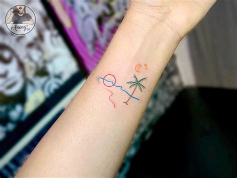 details more than 84 colorful beach tattoos thtantai2