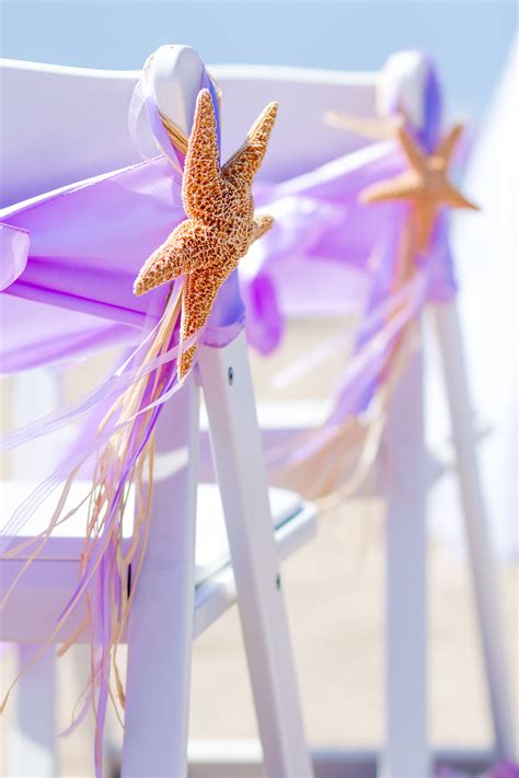 Beach Wedding Starfish Side Chair Hangs Wedding Beach Ceremony Beach