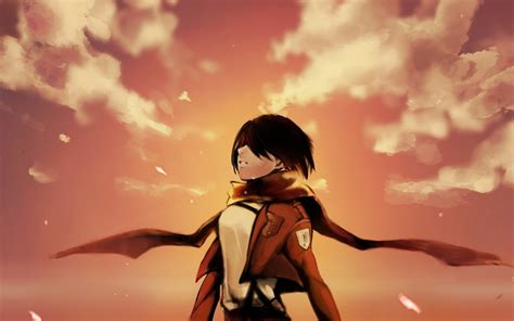 Shingeki No Kyojin Mikasa Ackerman Art Wallpaper Hd Anime 4k Wallpapers Images And