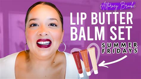Summer Fridays Lip Butter Balm Set The Best Youtube