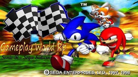 Sonic R Sega Saturn Hd 720p Br Gameplay Youtube
